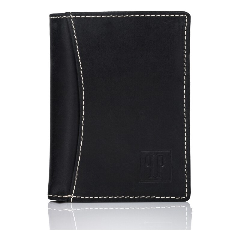 PAOLO PERUZZI Pánska kožená peňaženka | čierna T-13-BL 32611819