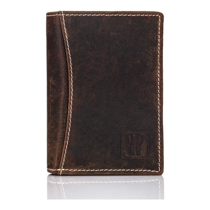 PAOLO PERUZZI Pánska kožená peňaženka | hnedá T-13-BR 32611820
