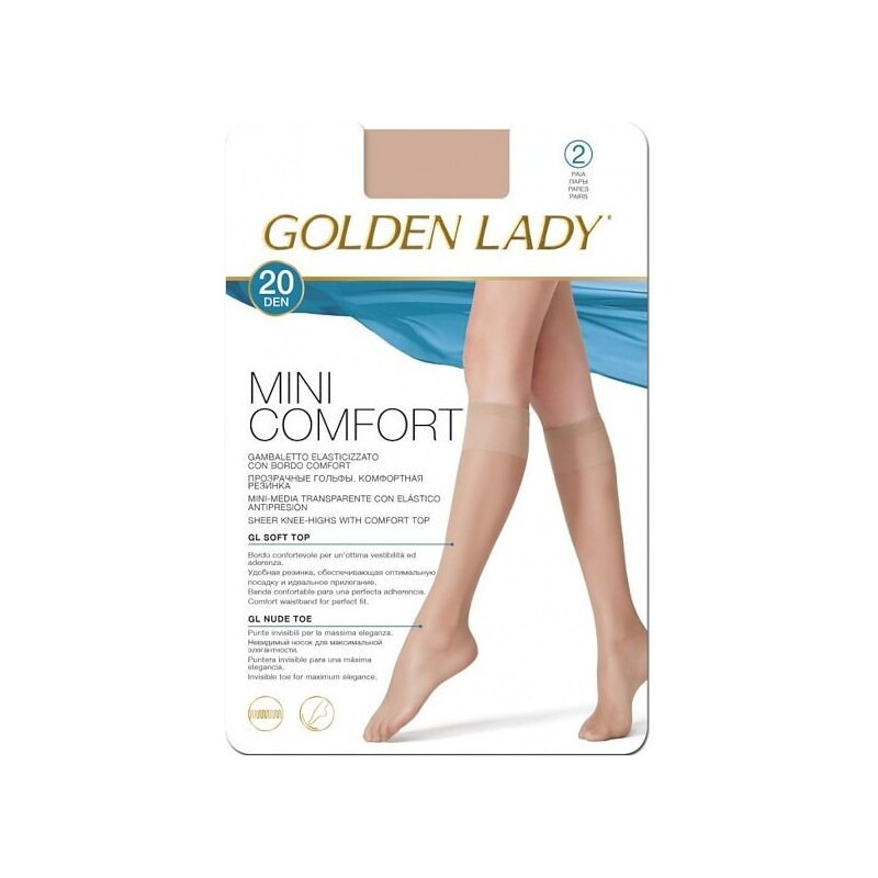 Podkolienky 2 kusy Golden Lady Mini Confort 20 den 42814636