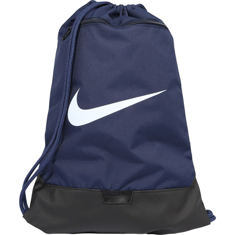 NIKE Športová taška Brasilia 9.5 námornícka modrá / čierna / biela 63400357