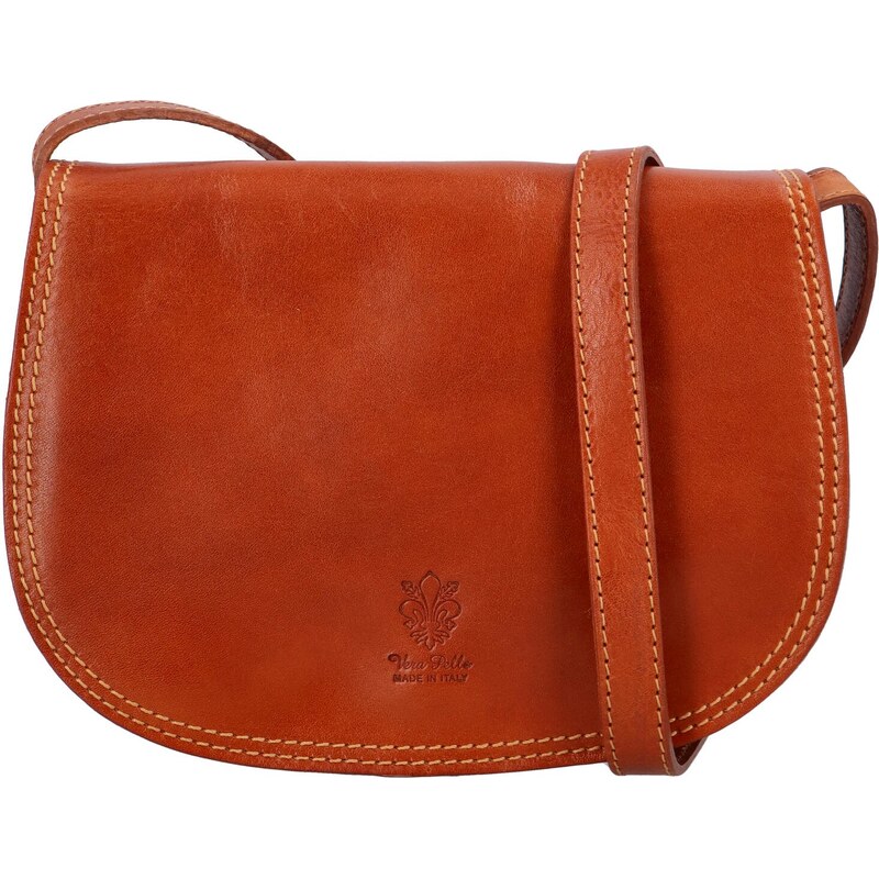 Delami Vera Pelle Dámska kožená crossbody kabelka koňaková - Delami 59093653