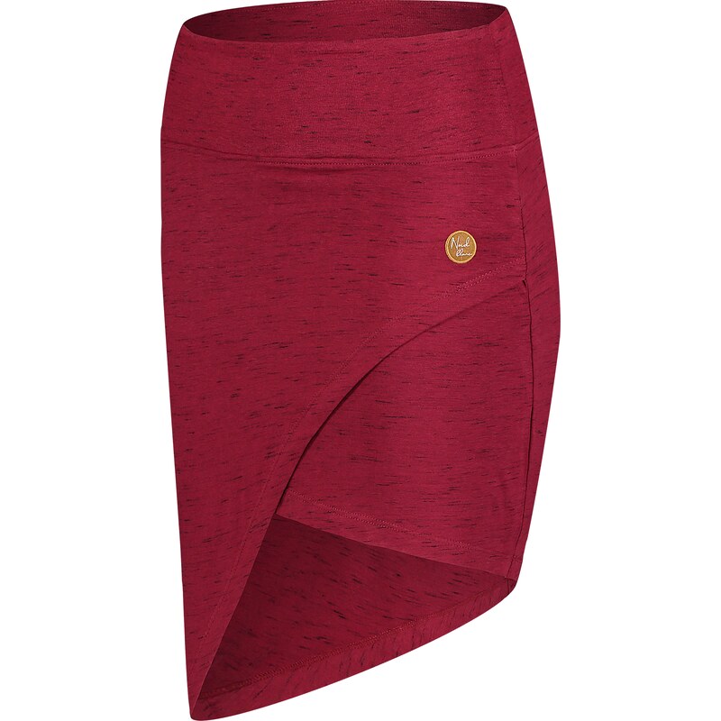 Nordblanc Červená dámska bavlnená sukňa HOURGLASS