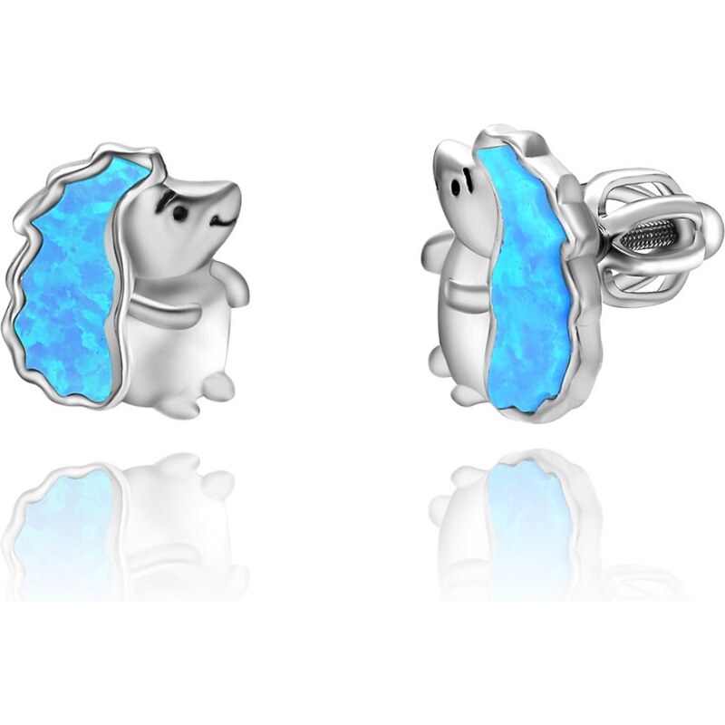 Olivie Strieborné náušnice na skrutku JEŽKO 5939 32753861