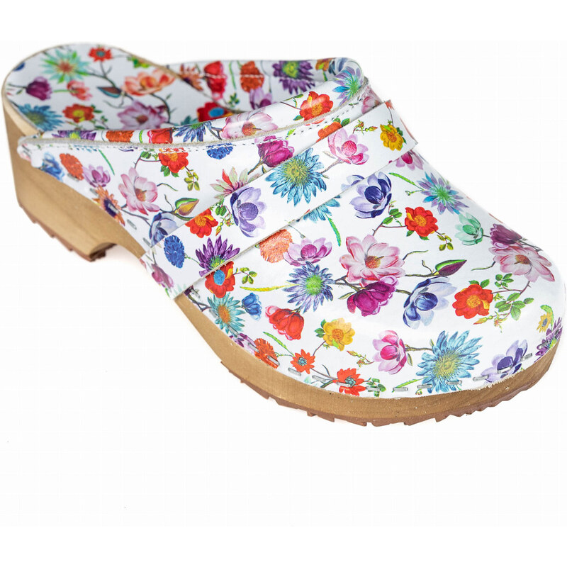 Glara Letné kvetované dreváky 32741006