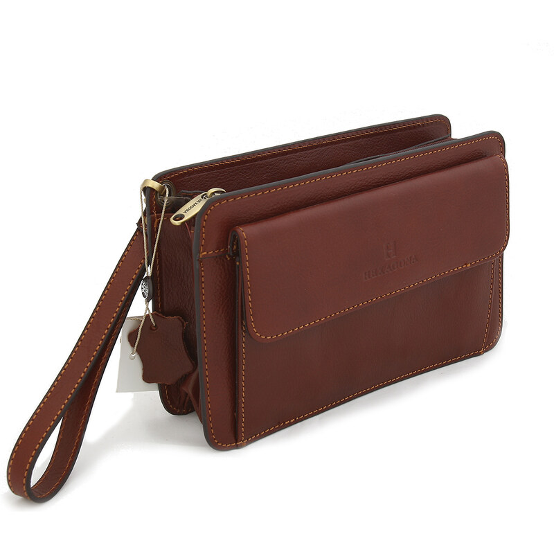 Hexagona Hnedé luxusné pánske kožené etue 110482 hnedá 56863926