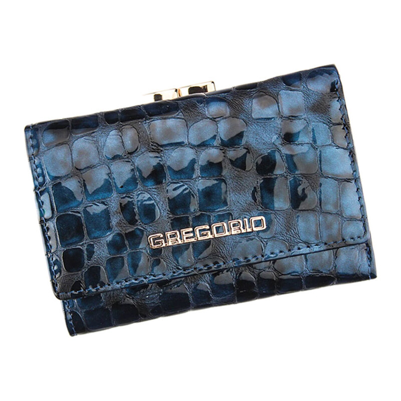 Dámska malá modrá kožená peňaženka Gregorio FS117 32651954
