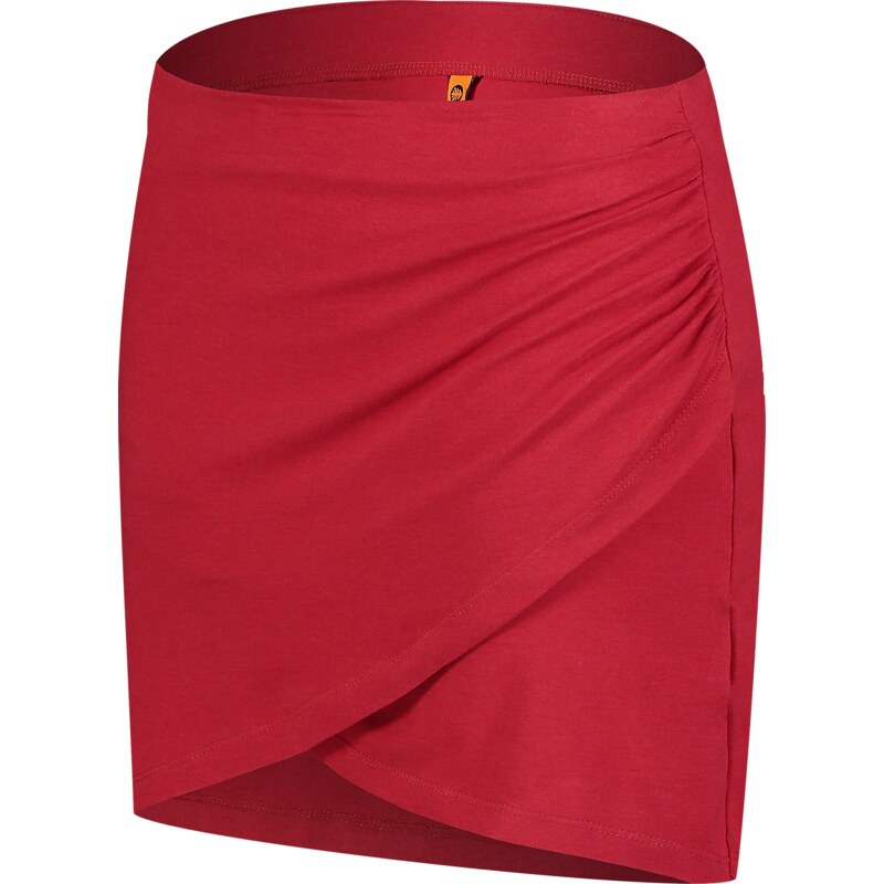 Nordblanc Červená dámska bavlnená sukňa ASYMMETRIC