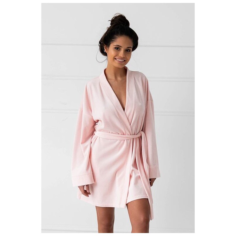 Sensis Velúrový župan Gianna svetle ružový 32804268