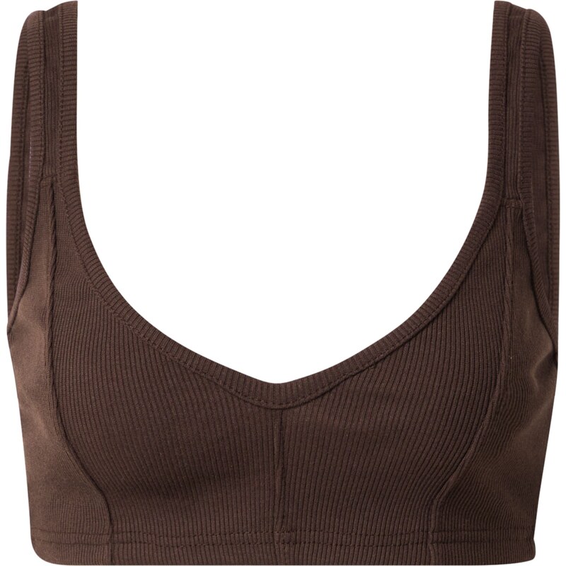 Nasty Gal Top čokoládová 57279884