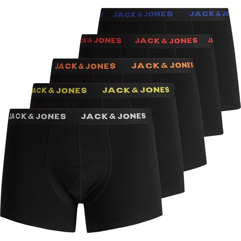 JACK & JONES Boxerky JACBlack Friday modrá / žltá / oranžová / červená 65641873