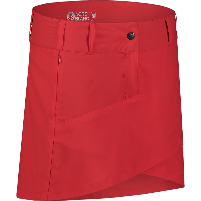 Nordblanc Červená dámska outdoorová šortko-sukňa SPROUT