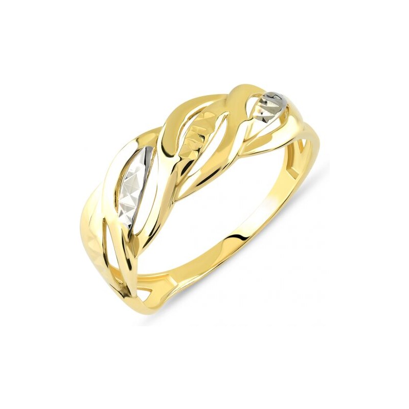 Lillian Vassago Prepletaný prsteň z kombinovaného zlata LLV85-GR002 41303280