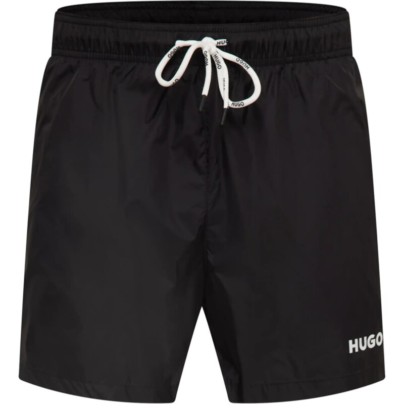 HUGO Plavecké šortky Haiti čierna / biela 32814011