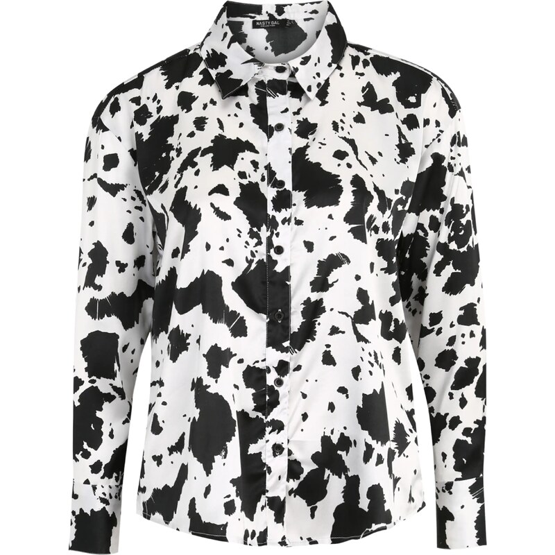 Nasty Gal Petite Blúzka čierna / biela 57419849