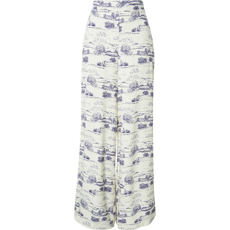 Nasty Gal Nohavice slonová kosť / námornícka modrá 66171620