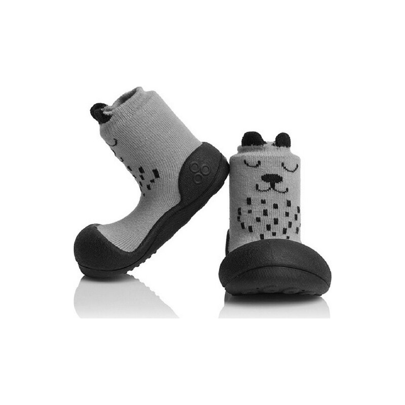 BASIC Attipas sivé prvé topánôčky - medvedík A17C 32821313