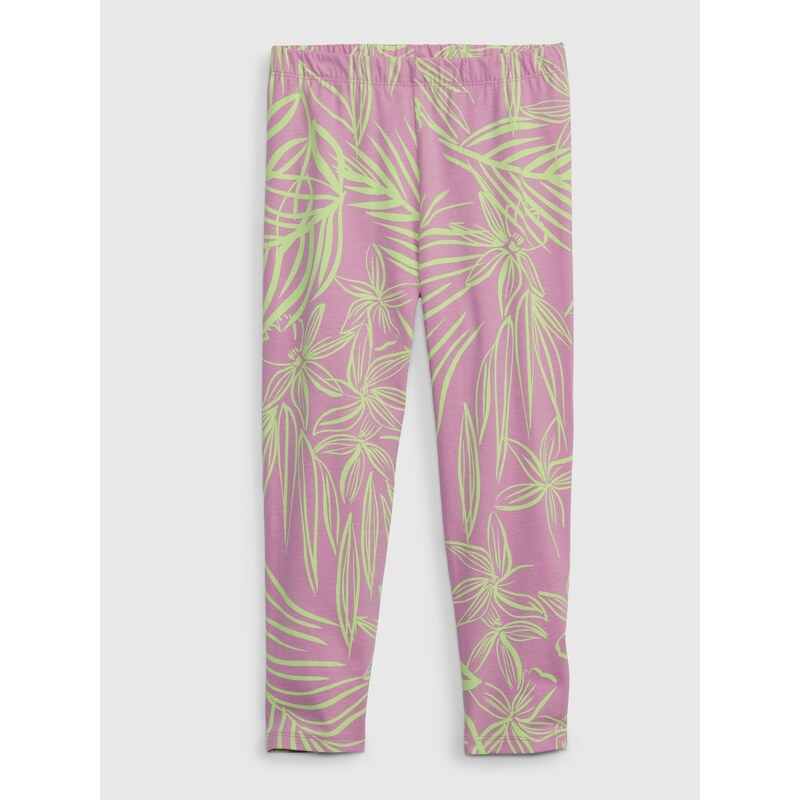 Ružové dievčenské legíny organic capri GAP 50643487
