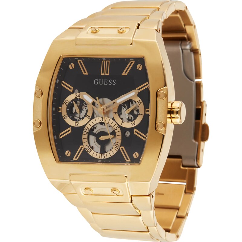 GUESS Analógové hodinky Phoenix zlatá / čierna 60949758