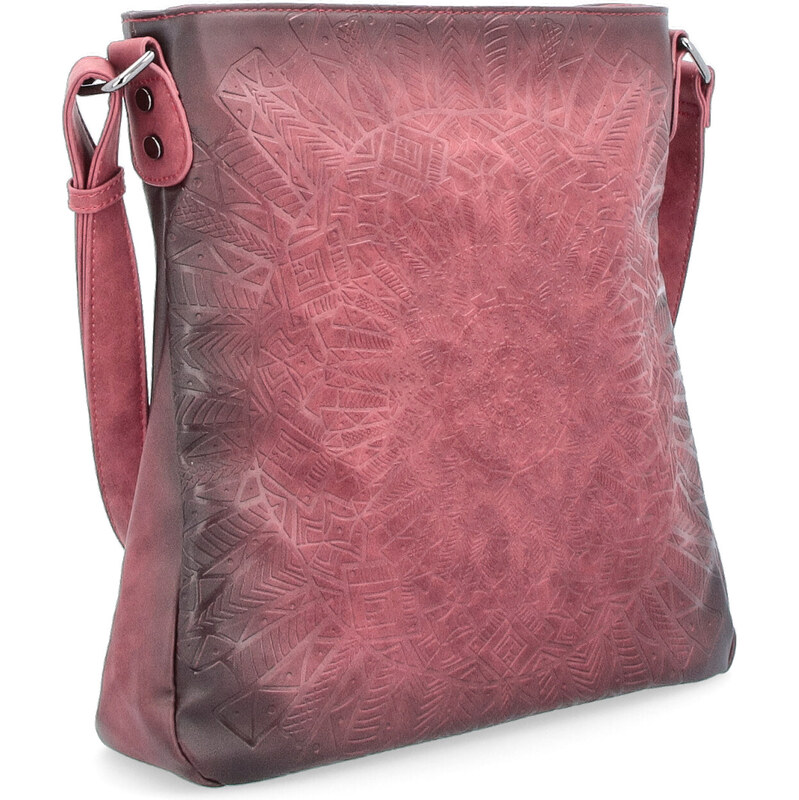 Kabelka zo syntetickej kože crossbody Indee červená 6279 CV 64019672