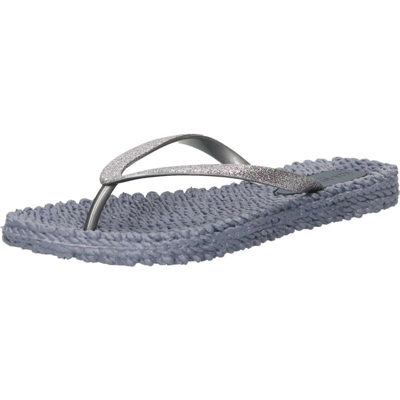 ILSE JACOBSEN Žabky Cheerful modrosivá / strieborná 35113477