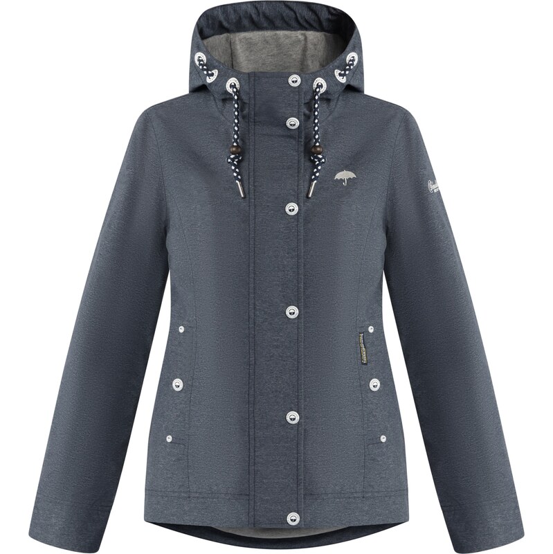 Schmuddelwedda Funkčná bunda tmavomodrá / svetlosivá 65881326