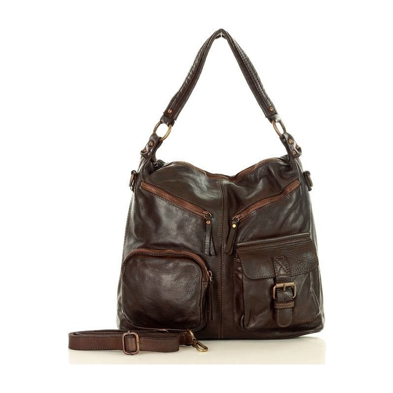 Marco Mazzini handmade MARCO MAZZINI Kožená crossbody kabelka | 32859387