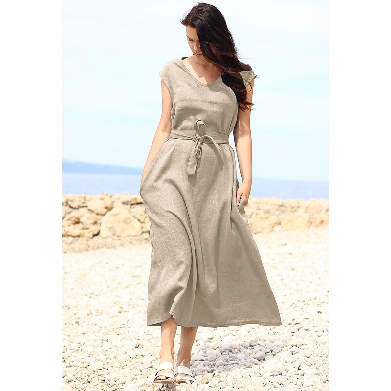 Dlhé šaty z konope Lotika česká móda Excellent quality 32884666