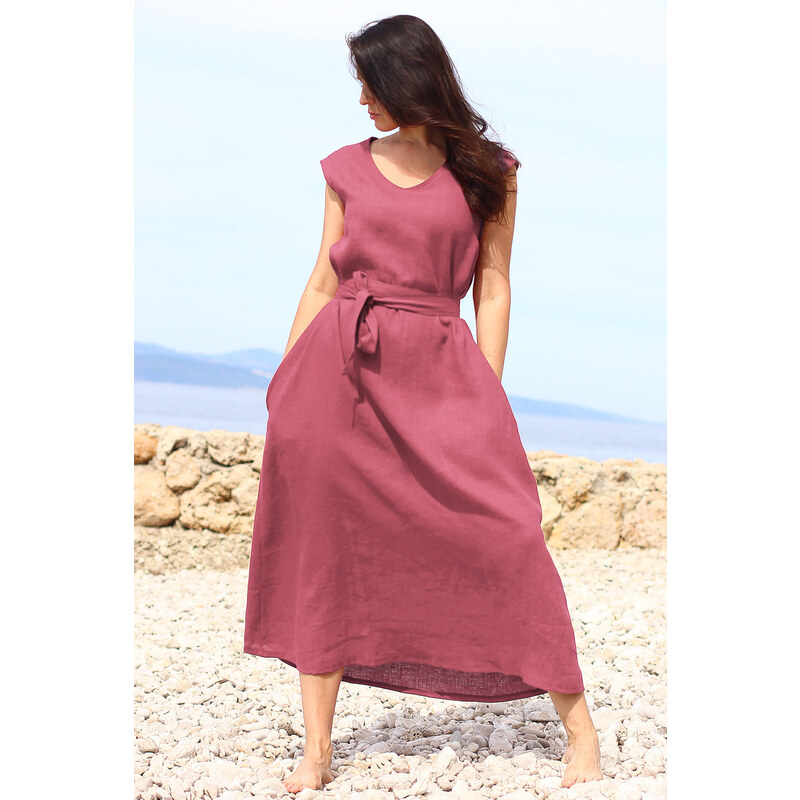 Dlhé šaty z konope Lotika česká móda Excellent quality 32884668