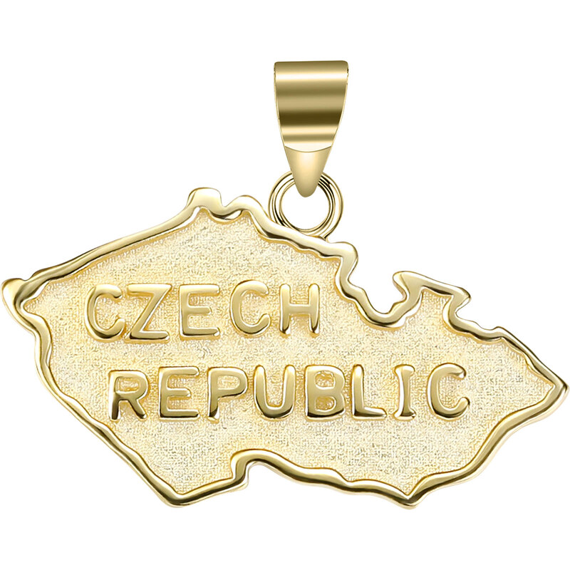 Olivie Strieborný prívesok MAPA ČR GOLD 6001 32915940