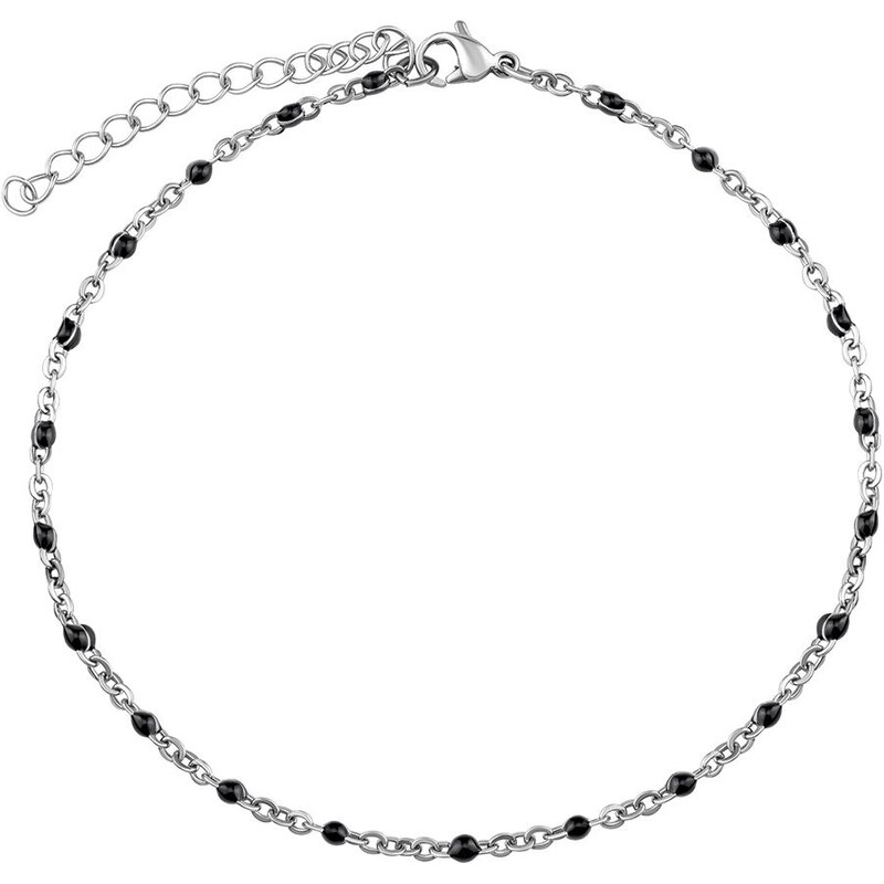 Silvego Oceľová retiazka na nohu - čierna KMM1747 66592056