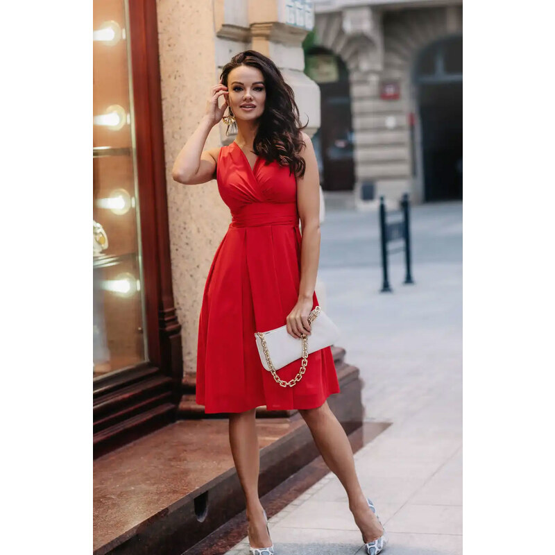 Glara Dámske jednofarebné šaty 32904359