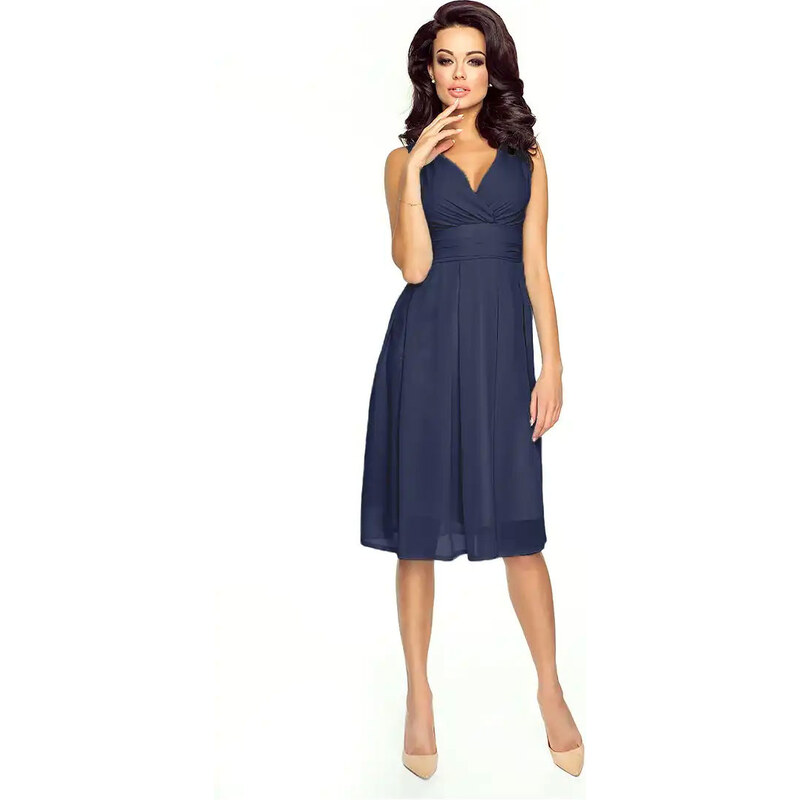 Glara Dámske jednofarebné šaty 35300333