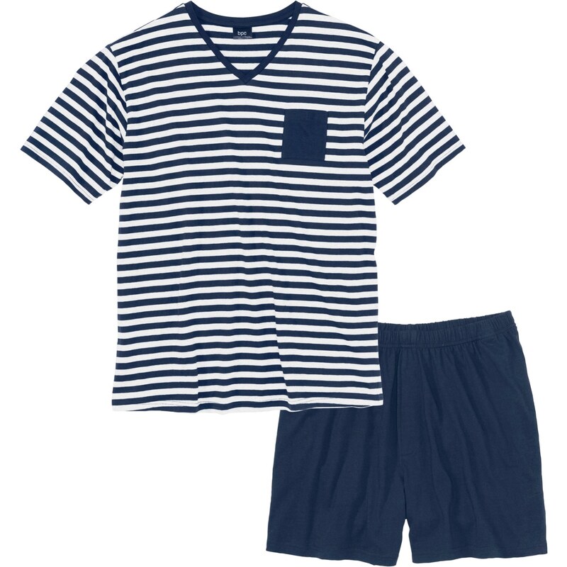 bonprix Krátke pyžamo, farba modrá 44742349