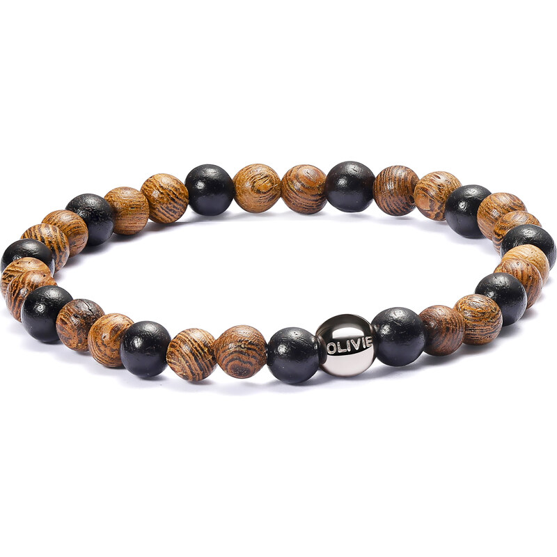 Olivie Korálkový náramok WOOD 6046 33506923