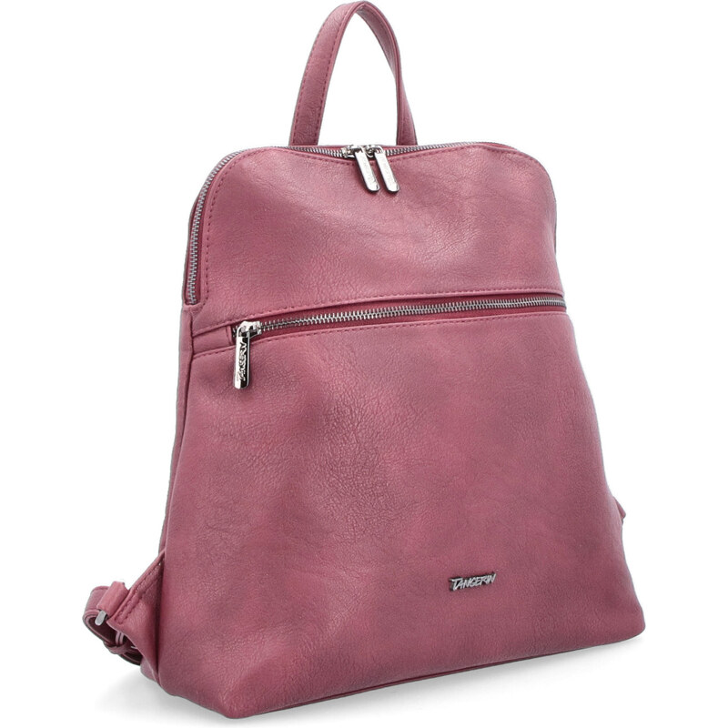 Mestský batoh zo syntetickej kože Tangerin vínová 8013 BO 64019688