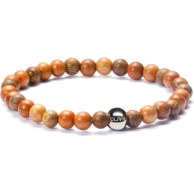 Olivie Korálkový náramok WOOD 6052 33506929