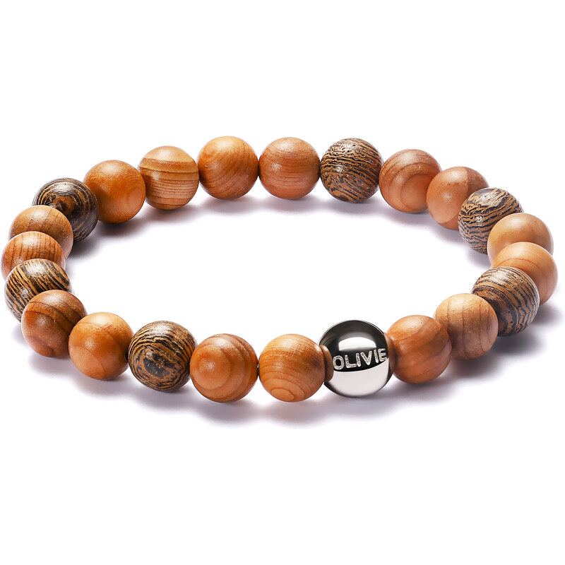 Olivie Korálkový náramok WOOD 6068 33506945