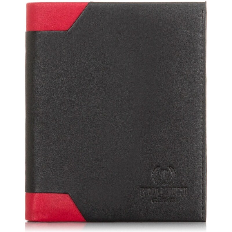 PAOLO PERUZZI Pánska kožená peňaženka RFID| červená IN-16-RED 31149867