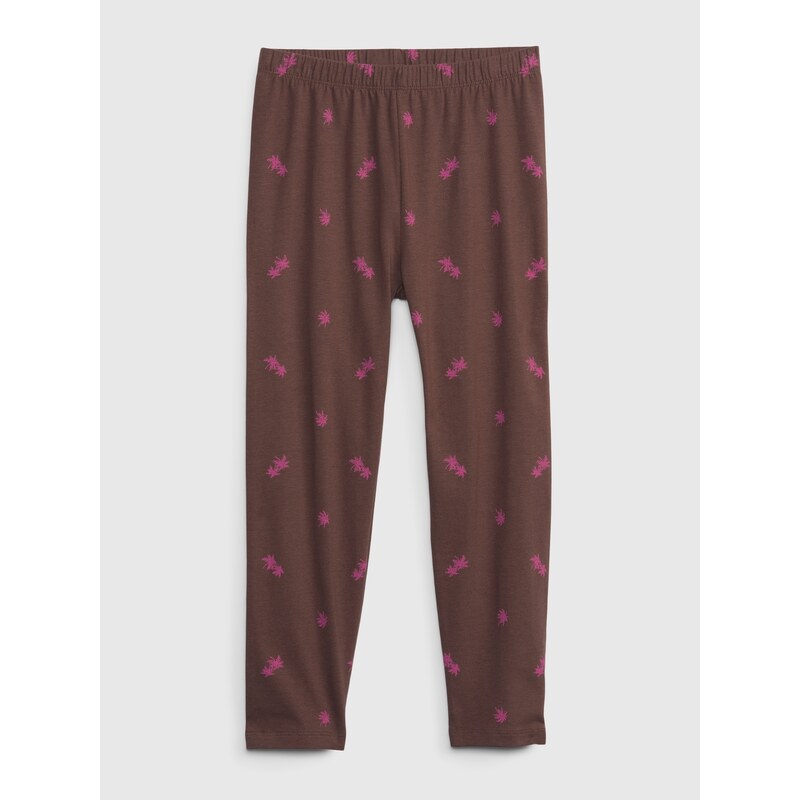 E-shop Hnedé dievčenské legíny organic capri GAP