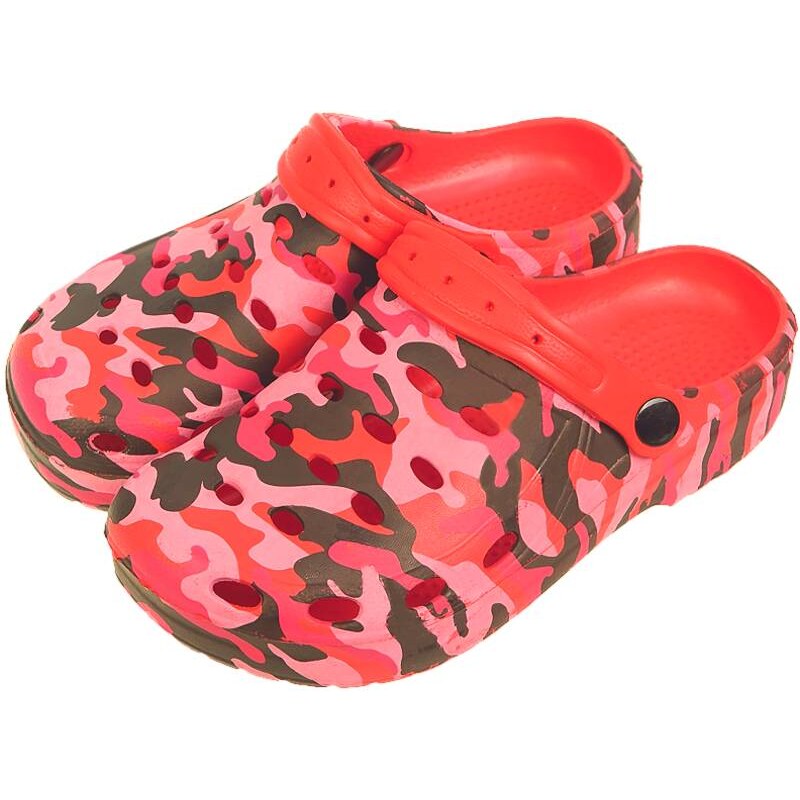 Maskáčové kroksy dámske červené 33045227