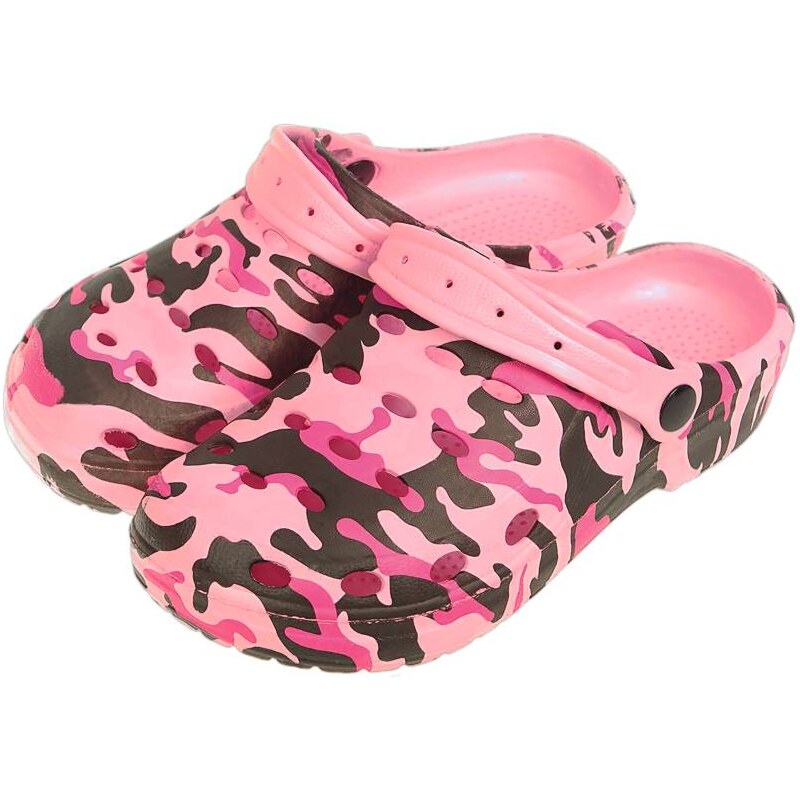 Maskáčové kroksy dámske ružové 33045229