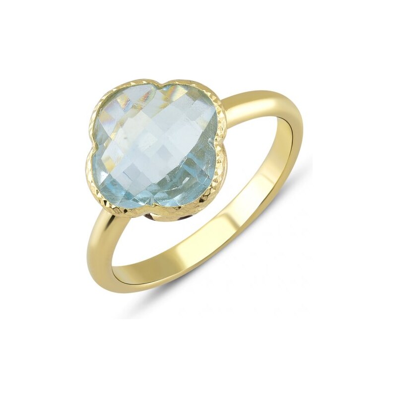 Lillian Vassago Zlatý prsteň s modrým topásom LLV22-GR035YT 41303350