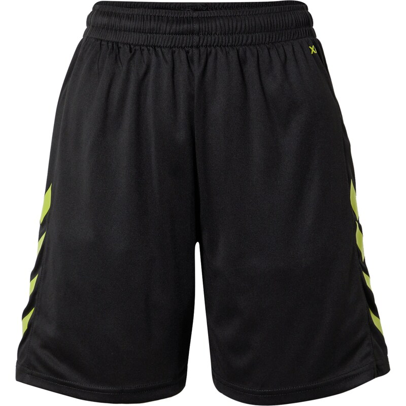 Hummel Športové nohavice limetová / čierna 62072232