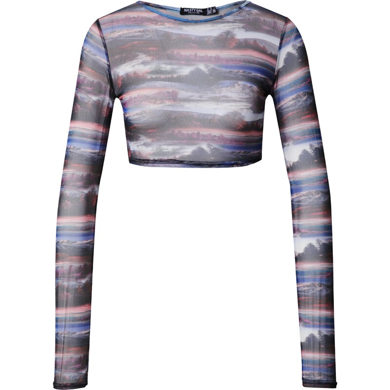 Nasty Gal Tričko modrá / zmiešané farby 54232062