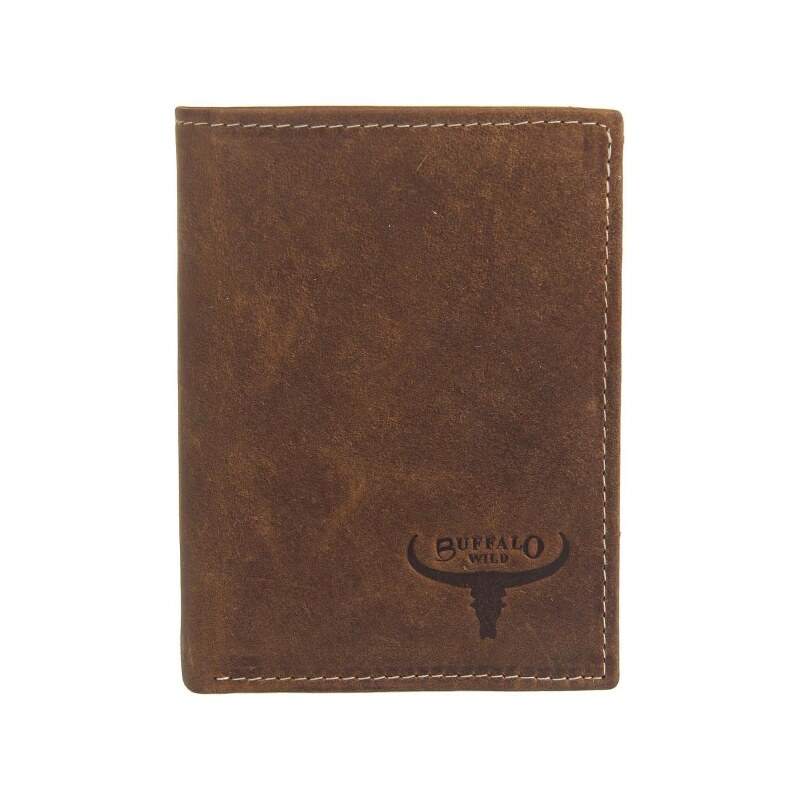 Pánska kožená RFID peňaženka v krabičke Buffalo Wild RM-03-HBW hnedá