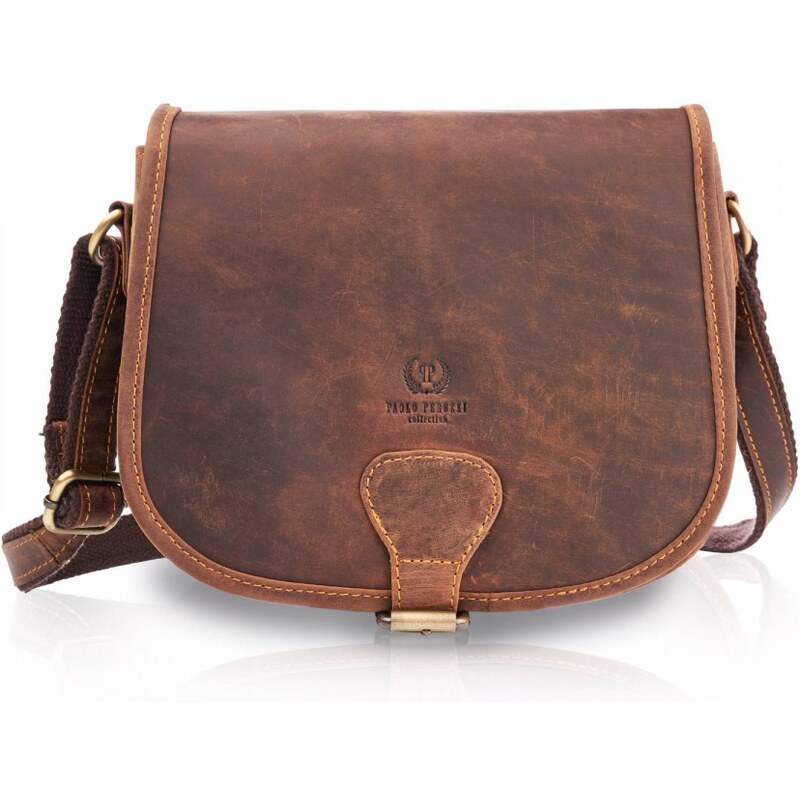 Kožená crossbody kabelka Paolo Peruzzi T-39 Vintage 33286108