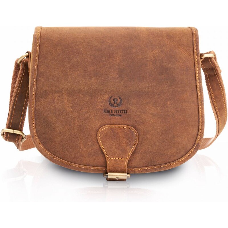 Kožená crossbody kabelka Paolo Peruzzi T-39 Vintage 33286109