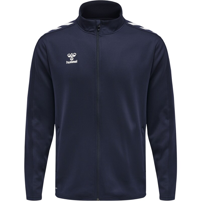 Hummel Športová mikina so zipsom tmavomodrá / biela 65791366