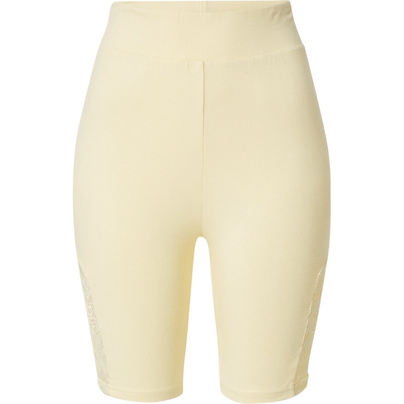 Urban Classics Legíny Lace pastelovo žltá 56124566