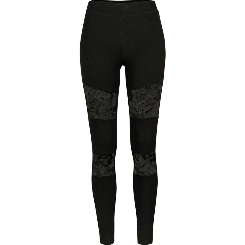 Urban Classics Womens leggings with laces black 50679048